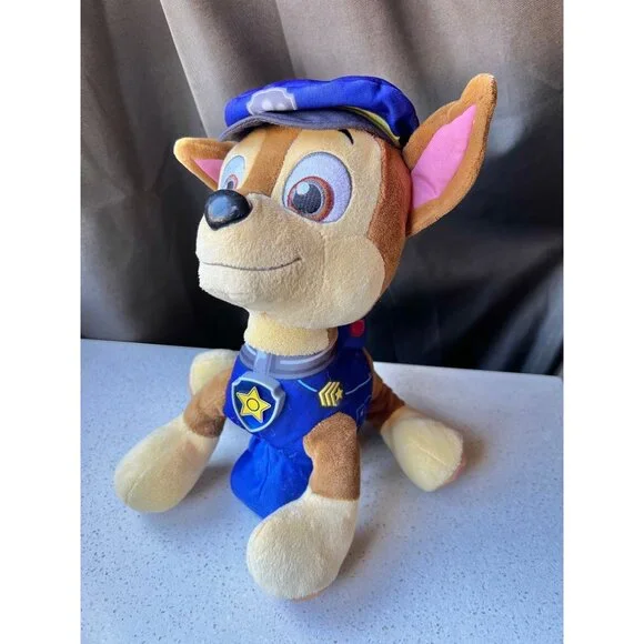 Paw Patrol Chase Plush Toy Police Dog Stuffed Animal 12" Tall Soft Cuddle Buddy - Picture 1 of 10